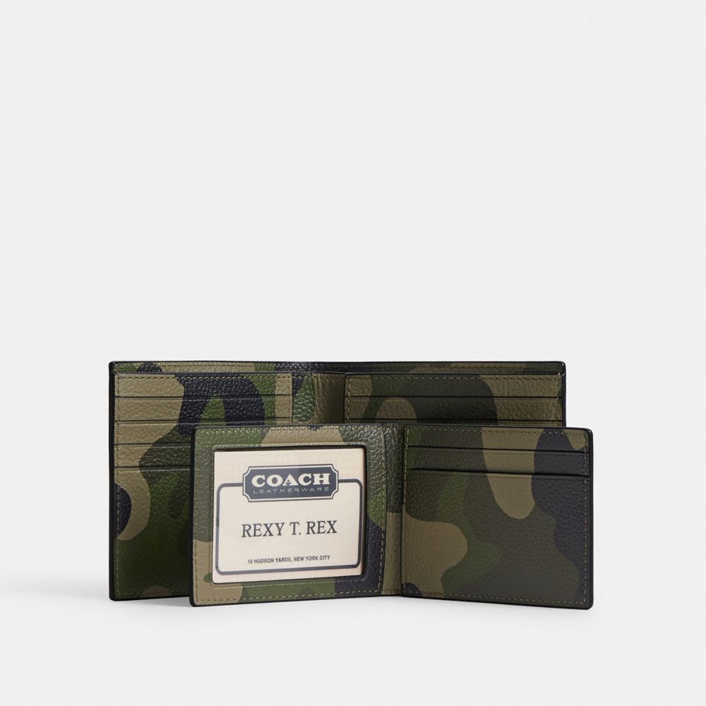 Coach 3 In 1 Wallet With Camo Print And Coach Graphic Camo