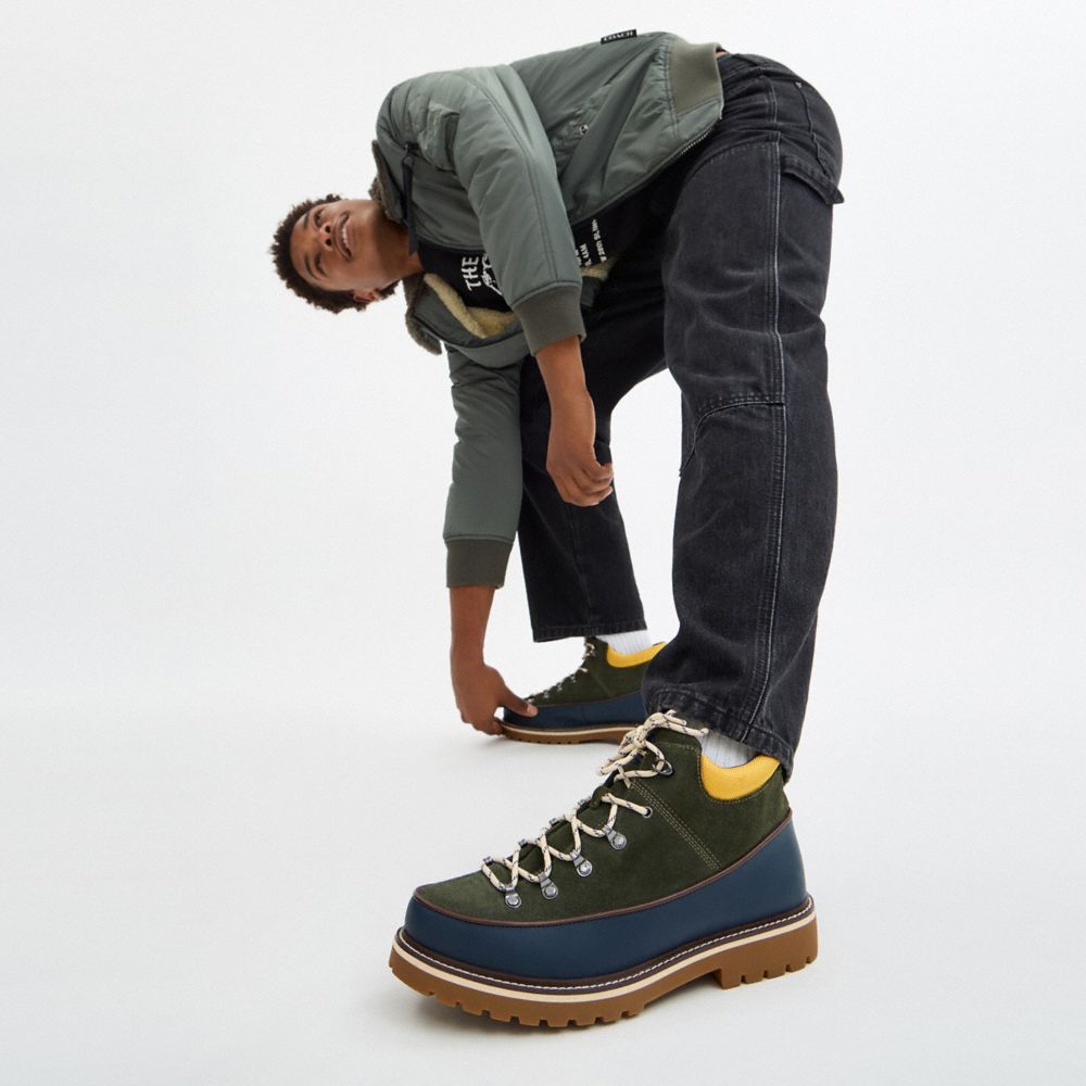 Coach Bradley Hiker Green Blue Multi