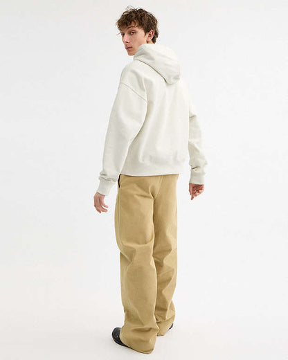 Relaxed Collage Hoodie In Organic Cotton Cream Multi Cream Multi