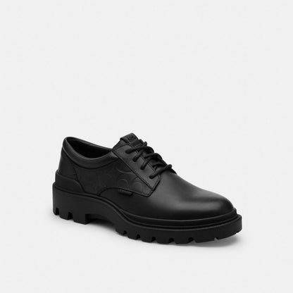 Coach Cameron Derby In Signature Leather Black