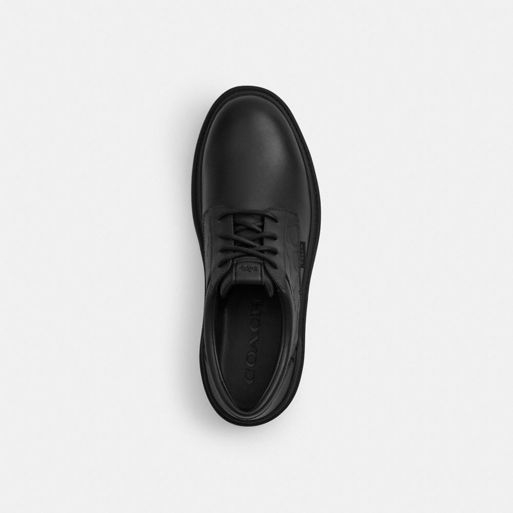 Coach Cameron Derby In Signature Leather Black