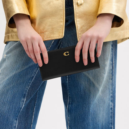 Coach Essential Slim Wallet Brass Black
