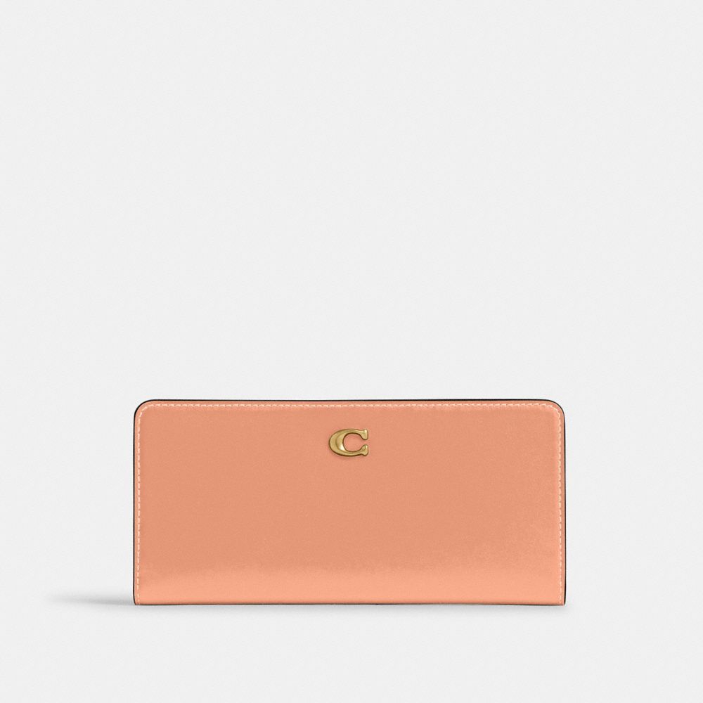 Coach Essential Slim Wallet Brass Peach