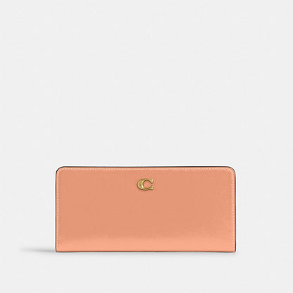 Coach Essential Slim Wallet Brass Peach