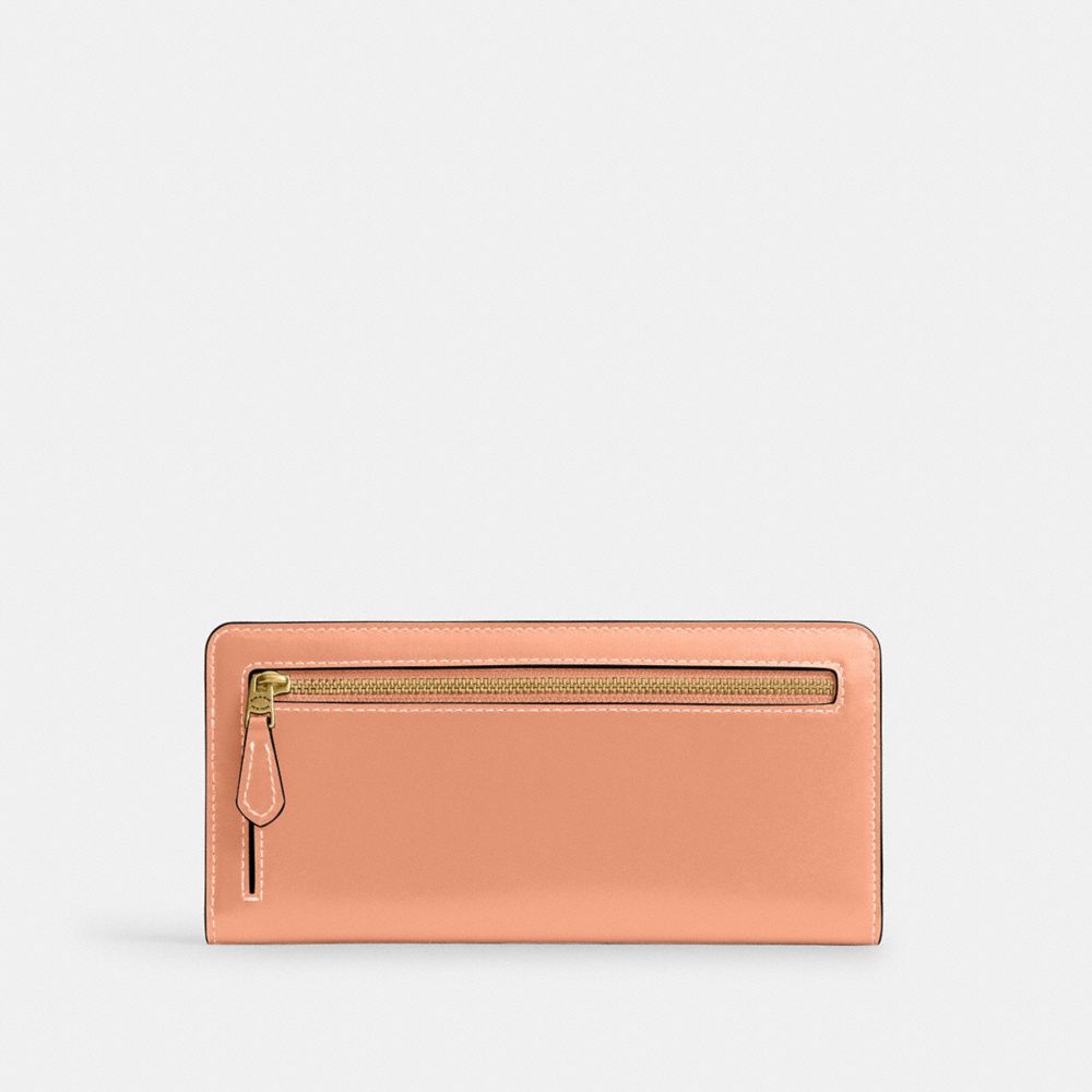 Coach Essential Slim Wallet Brass Peach