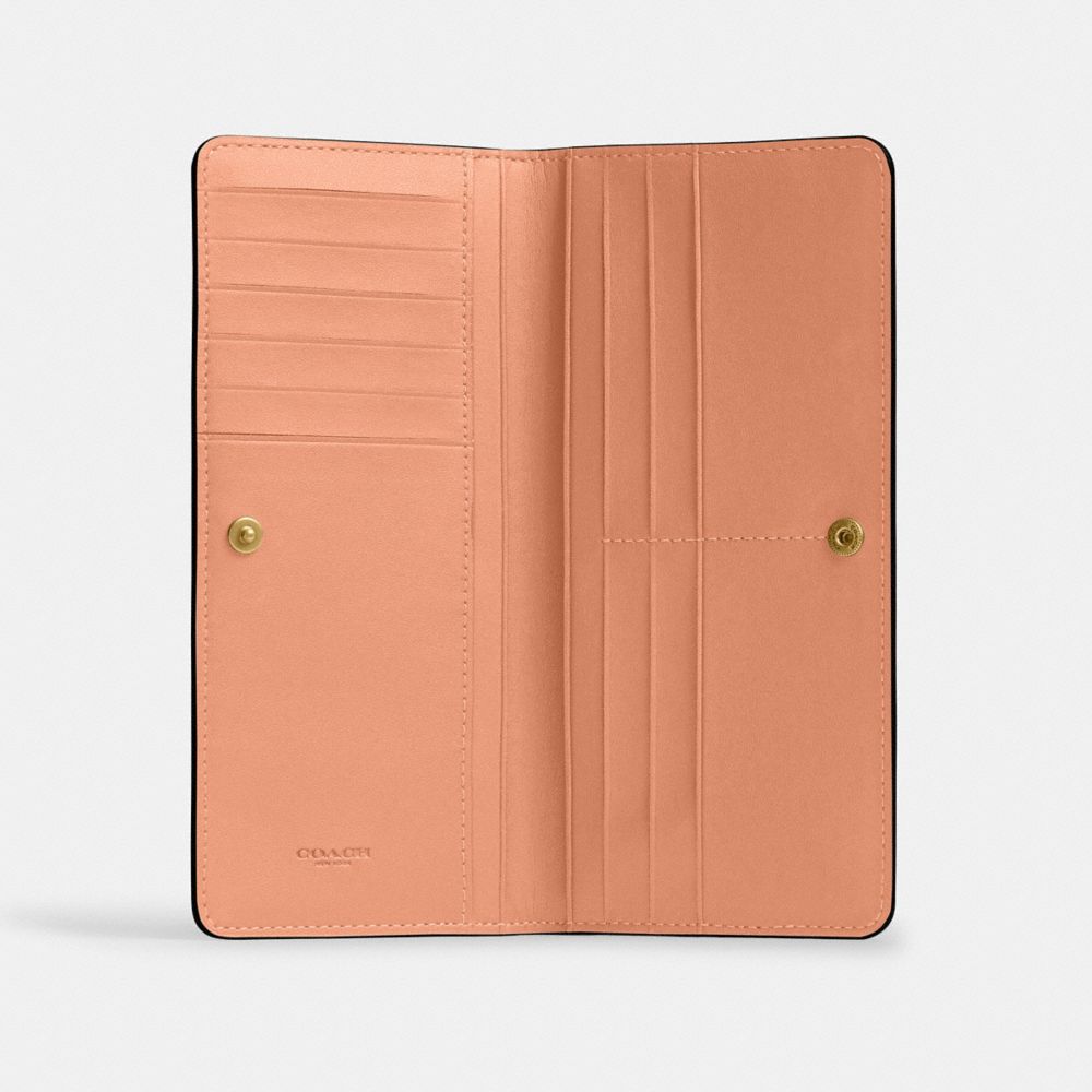 Coach Essential Slim Wallet Brass Peach