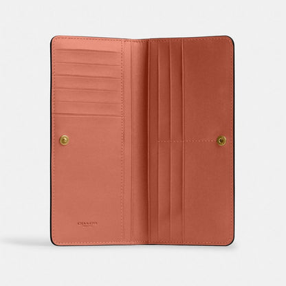 Coach Essential Slim Wallet Brass Dark Peach