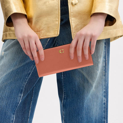 Coach Essential Slim Wallet Brass Dark Peach
