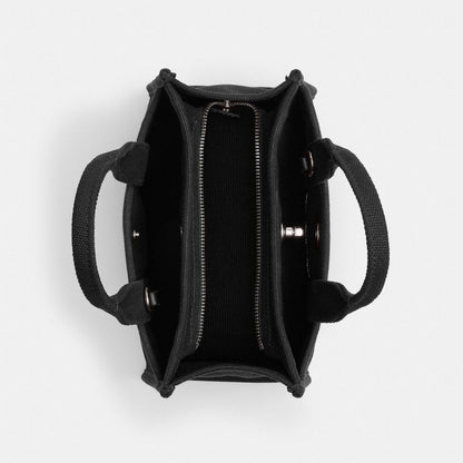 Coach Cargo Tote Bag 20 Silver Black