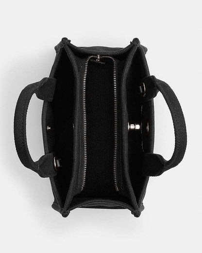 Cargo Tote Bag 20 Canvas-Silver-Black Canvas-Silver-Black