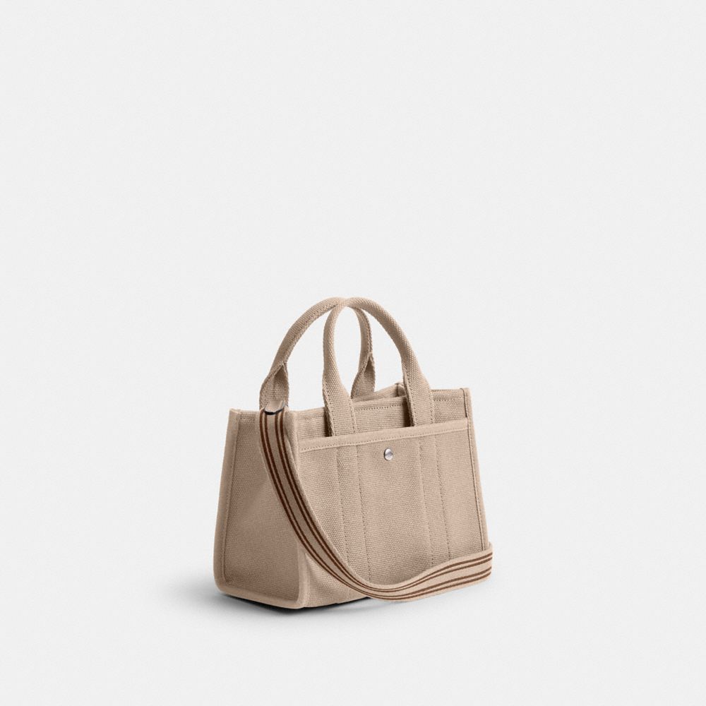 Coach Cargo Tote Bag 20 Silver Dark Natural
