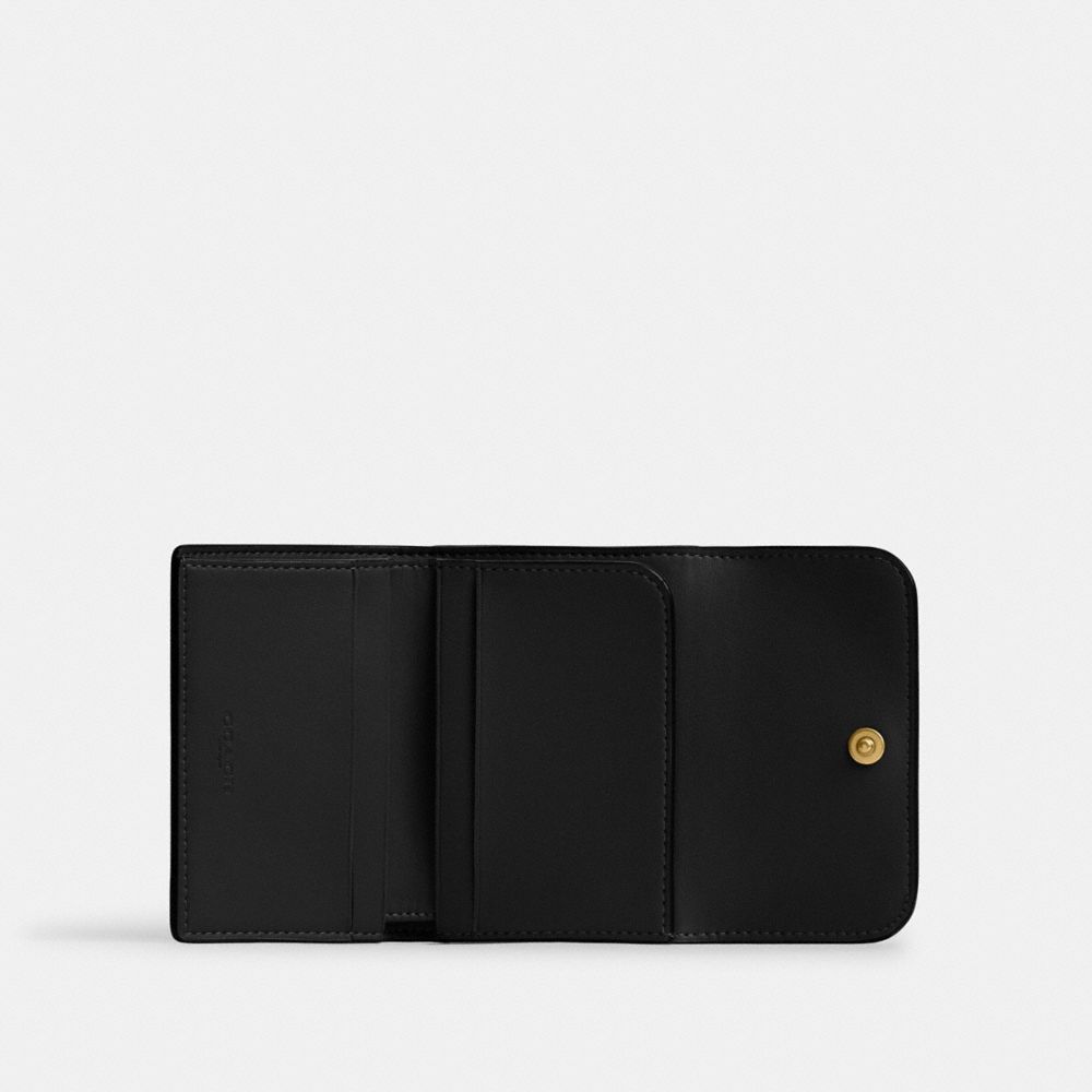 Coach Essential Card Holder Wallet Brass Black