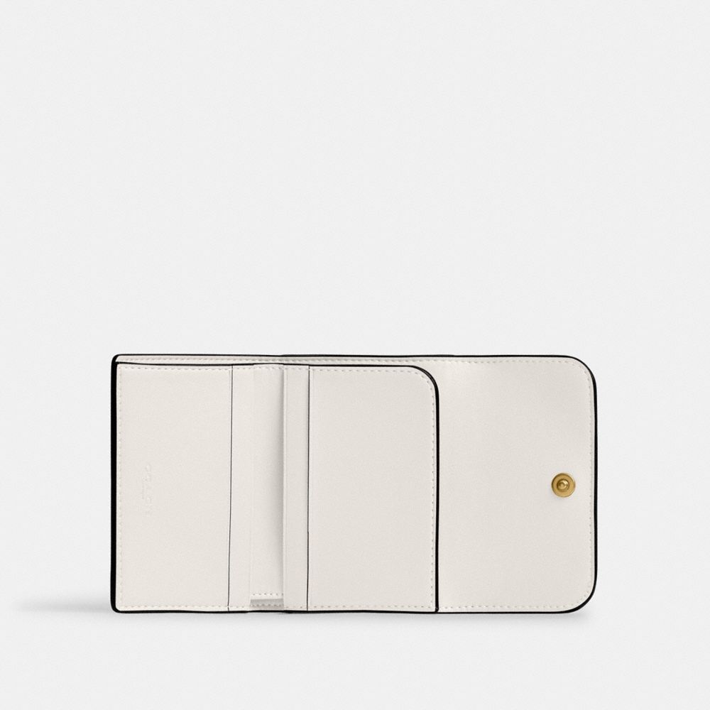 Coach Essential Card Holder Wallet Brass Chalk
