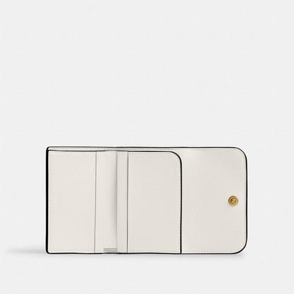 Coach Essential Card Holder Wallet Brass Chalk