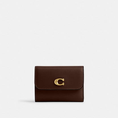 Coach Essential Card Holder Wallet Brass Maple