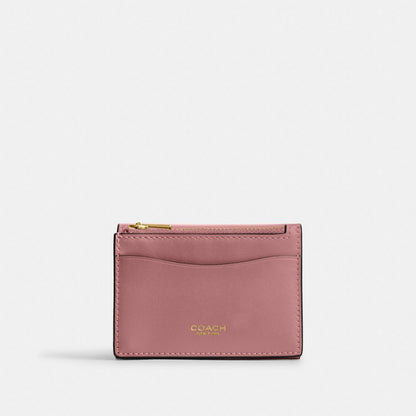 Coach Essential Card Holder Wallet Brass Peony
