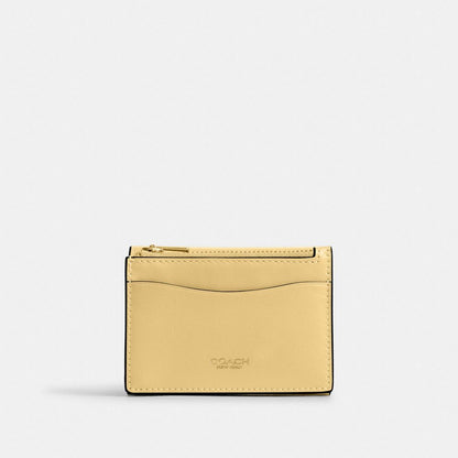Coach Essential Card Holder Wallet Brass Vanilla
