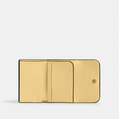 Coach Essential Card Holder Wallet Brass Vanilla