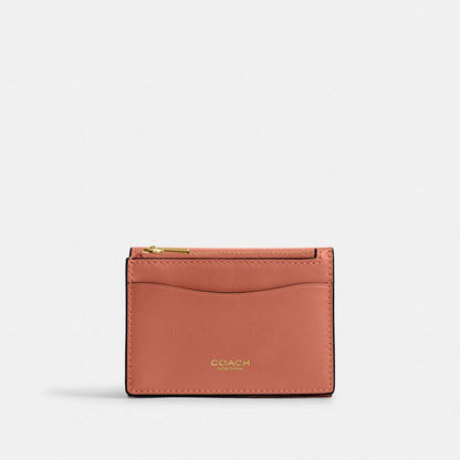 Coach Essential Card Holder Wallet Brass Dark Peach