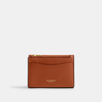 Coach Essential Card Holder Wallet Brass/Amber Brown