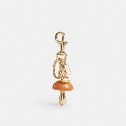 Coach Mushroom Bag Charm Gold Mustard