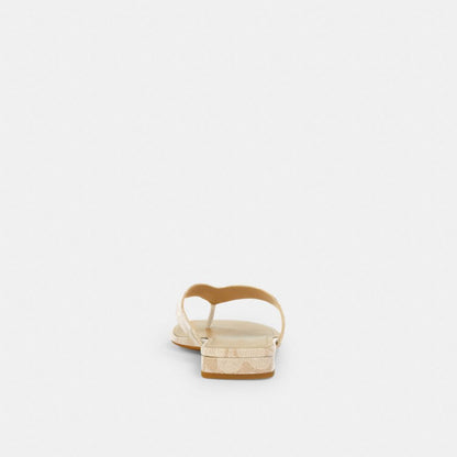 Coach Bridgette Sandal In Signature Canvas Beechwood