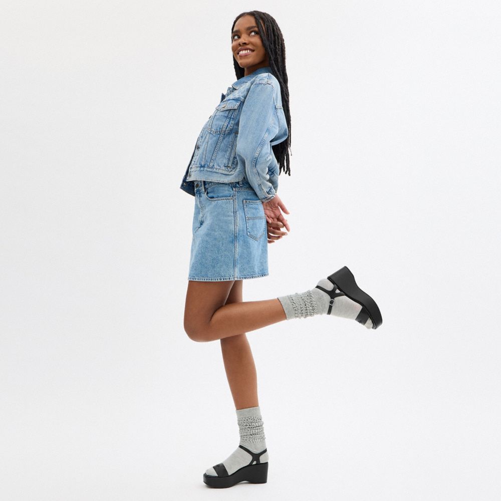 Coach Gale Wedge Sandal Black