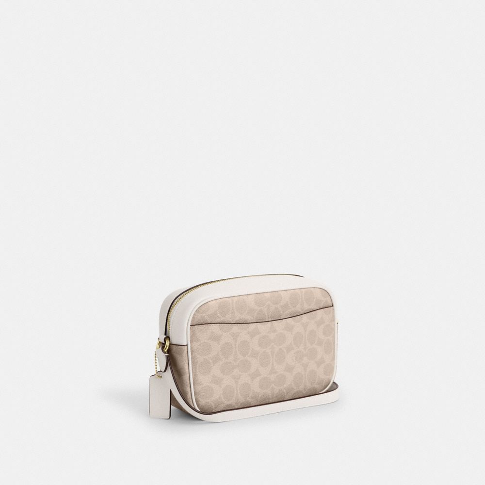 Coach Jamie Camera Bag In Signature Canvas Gold Sand Chalk