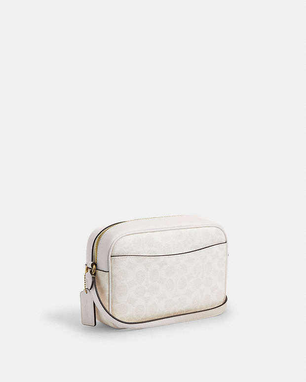 Jamie Camera Bag In Signature Canvas Signature Canvas-Gold-White-Chalk Signature Canvas-Gold-White-Chalk