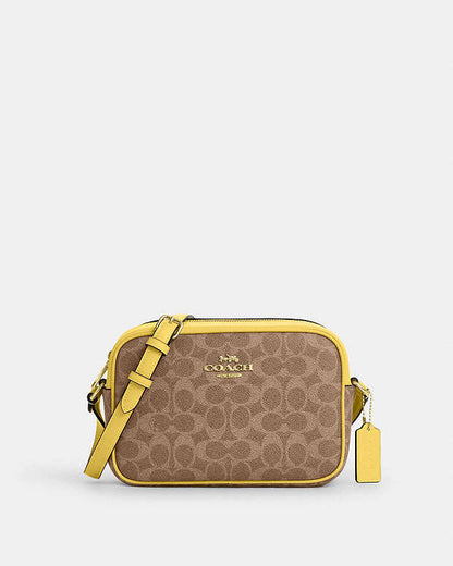 Jamie Camera Bag In Signature Canvas Signature Canvas-Im-Tan-Yellow Signature Canvas-Im-Tan-Yellow