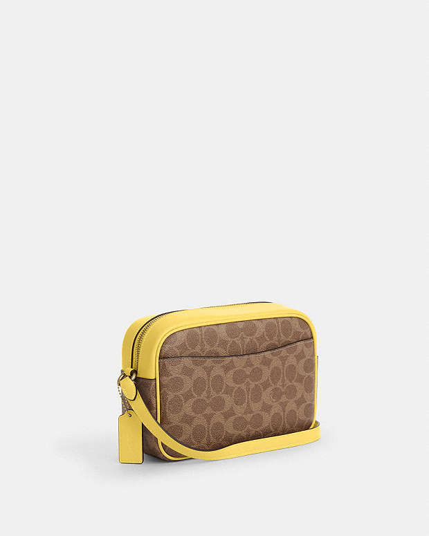 Jamie Camera Bag In Signature Canvas Signature Canvas-Im-Tan-Yellow Signature Canvas-Im-Tan-Yellow