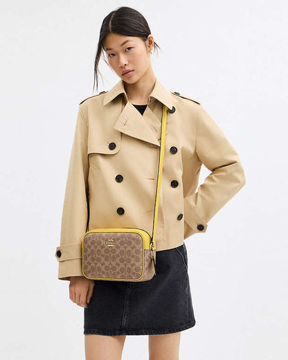 Jamie Camera Bag In Signature Canvas Signature Canvas-Im-Tan-Yellow Signature Canvas-Im-Tan-Yellow