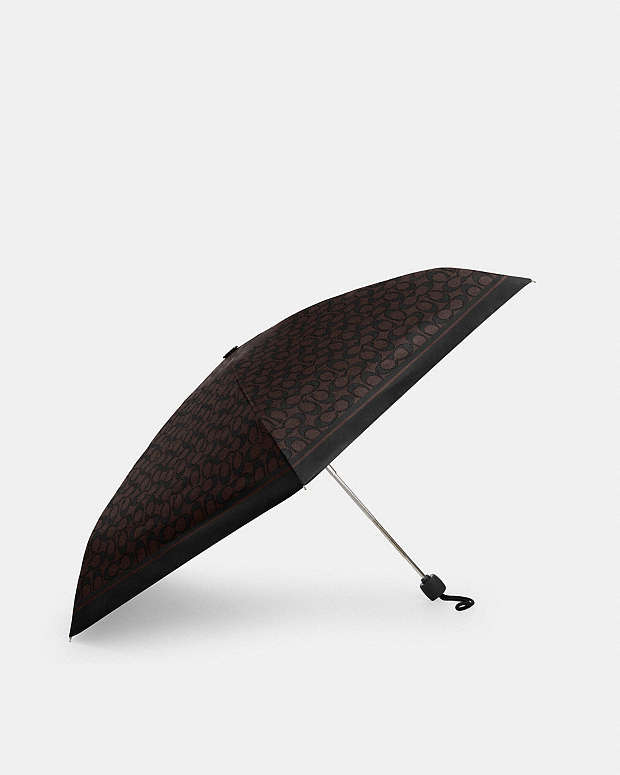 Uv Protection Mini Umbrella In Signature Print Signature-Sv-Walnut Black Signature-Sv-Walnut Black