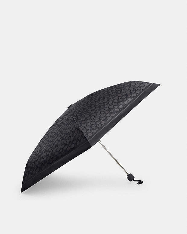 Uv Protection Mini Umbrella In Signature Print Signature-Silver-Graphite Signature-Silver-Graphite