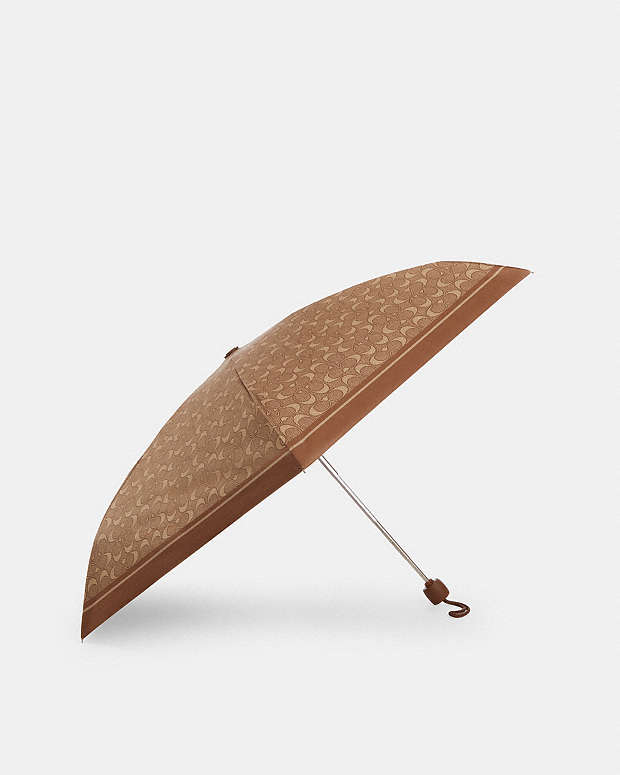 Uv Protection Mini Umbrella In Signature Print Signature-Silver-Tan-Brown Signature-Silver-Tan-Brown