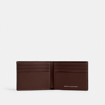 Coach Slim Billfold Wallet Maple