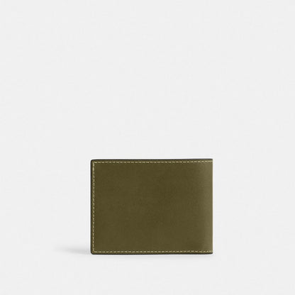 Coach Slim Billfold Wallet Olive