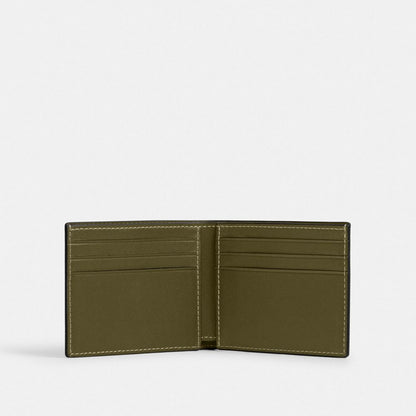 Coach Slim Billfold Wallet Olive