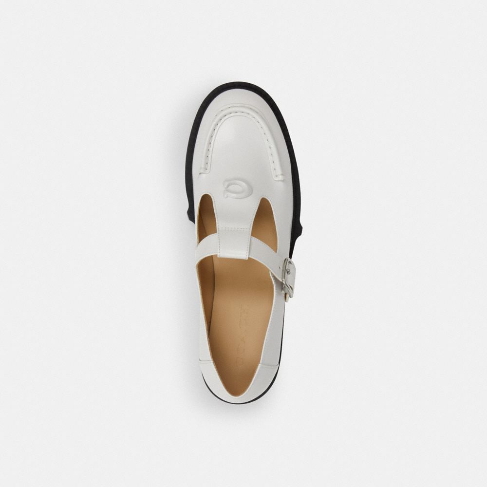 Coach Liv Mary Jane Optic White