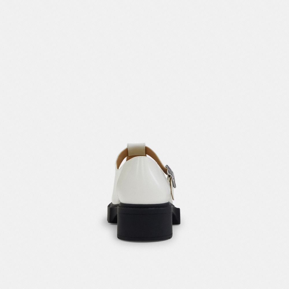 Coach Liv Mary Jane Optic White