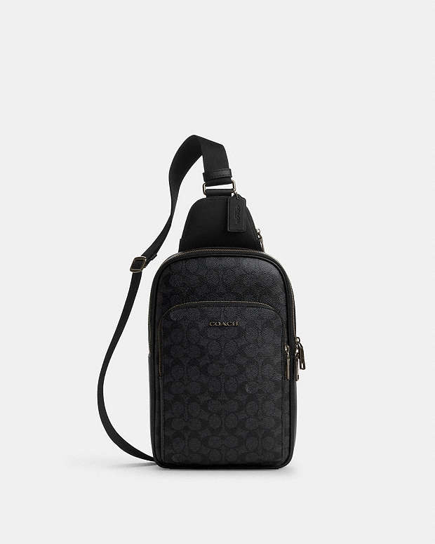 Ethan Pack In Signature Canvas Signature Canvas-Gunmetal-Charcoal-Black Signature Canvas-Gunmetal-Charcoal-Black