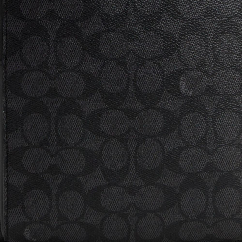 Coach Ethan Pack In Signature Canvas Gunmetal Charcoal Black