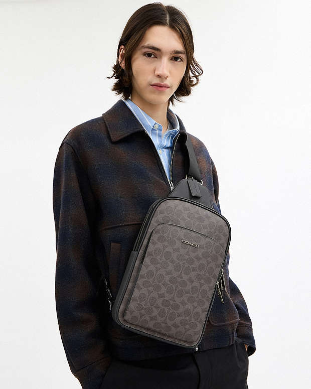 Ethan Pack In Signature Canvas Signature Canvas-Qb-Grey-Charcoal Signature Canvas-Qb-Grey-Charcoal