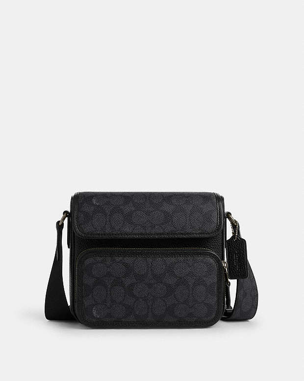Coach Sullivan Flap Crossbody Bag In Signature Canvas