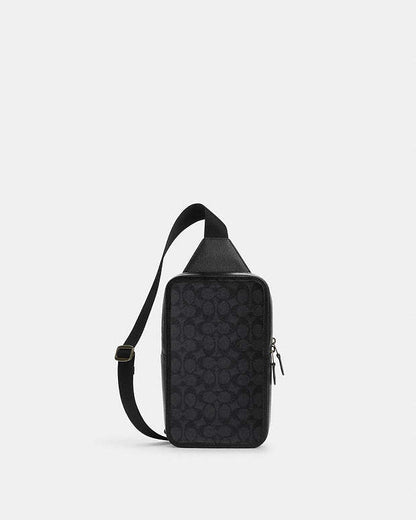 Sullivan Pack In Signature Canvas Signature Canvas-Gunmetal-Charcoal-Black Signature Canvas-Gunmetal-Charcoal-Black