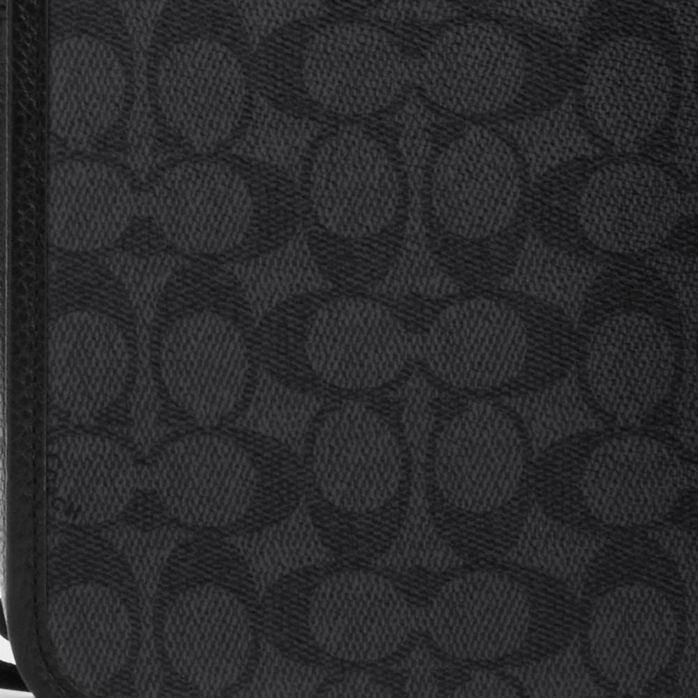 Coach Sullivan Pack In Signature Canvas Gunmetal Charcoal Black