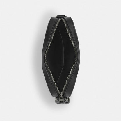 Coach Houston Flight Bag In Signature Canvas Gunmetal Charcoal Black