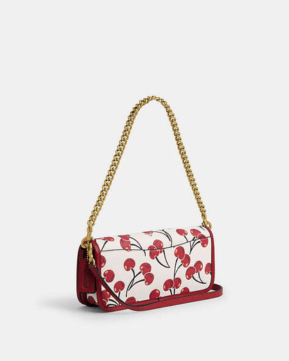 Dinky Bag With Cherry Print Brass-Chalk Multi Brass-Chalk Multi