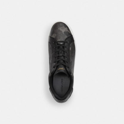 Coach High Line Sneaker In Signature Camo Print Camo   Black