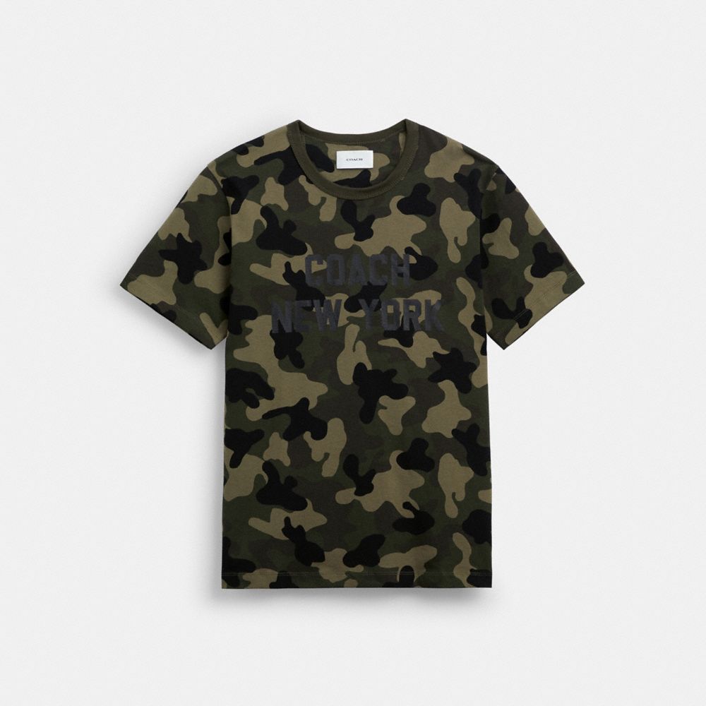 Coach Camo Print T Shirt Camo